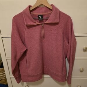 Nike Hypernaturals 1/2 Zip Pullover Sweater - Desert Berry Pink | Size M